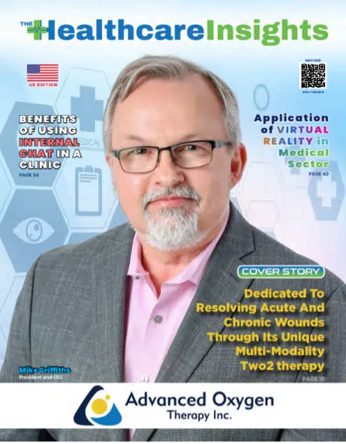 Dr. Mike Griffiths, President and CEO of Advanced Oxygen Therapy, Inc makes the cover of Healthcare Insights.
