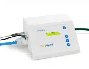 A TopicalWound Oxygen Hyper-Box to help patients utilizing oxygen wound therapy.