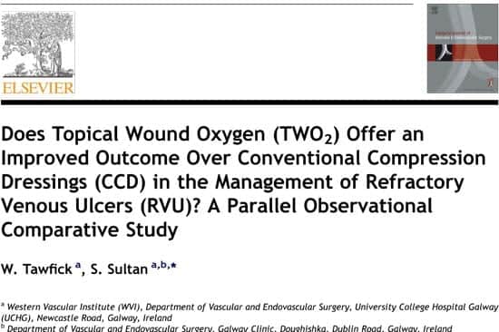 Does Topical Wound Oxygen (TWO2) Offer an Improved Outcome Over Conventional Compression Dressings (CCD) in the Management of Refractory Venous Ulcers (RVU)? A Parallel Observational Comparative Study
