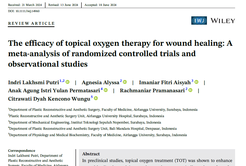 The efficacy of topical oxygen therapy for wound healing: A meta-analysis of randomized controlled trials and observational studies