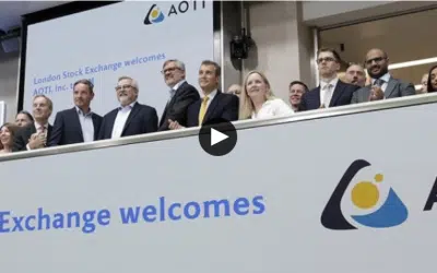 London Stock Exchange welcomes AOTI, Inc. celebrating its successful listing on AIM