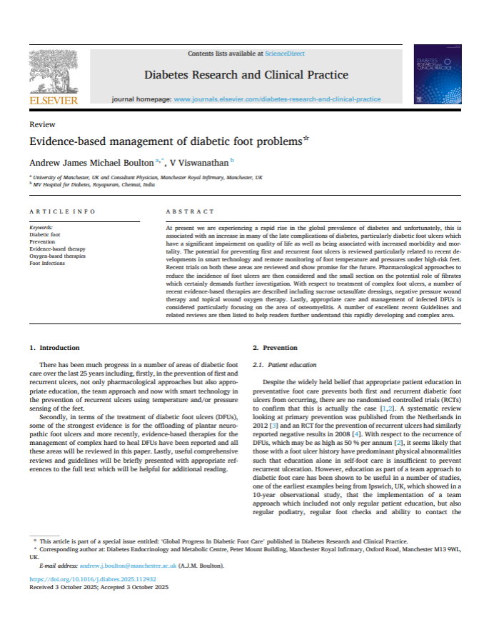 Clinical Evidence 18 Evidence-based management of diabetic foot problems