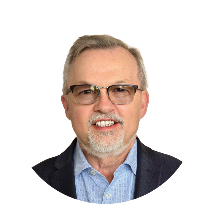 Mike Headshot white circle